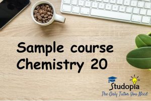 Sample course: Chem 20