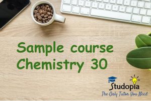 Sample course: Chem 30
