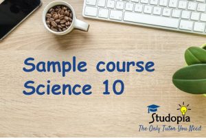 Sample course: Science 10